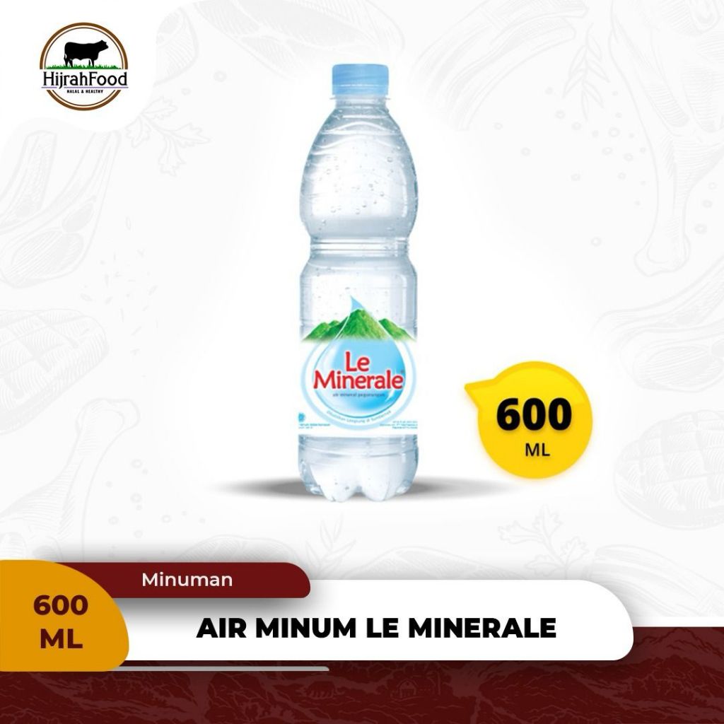 

Le Minerale Air Mineral Higienis 600ml Premium