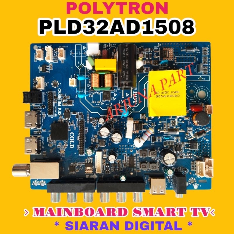 MAINBOARD TV POLYTRON PLD32AD1508 / MB TV POLYTRON PLD32AD1508 / MESIN TV POLYTRON PLD32AD1508 / MOD
