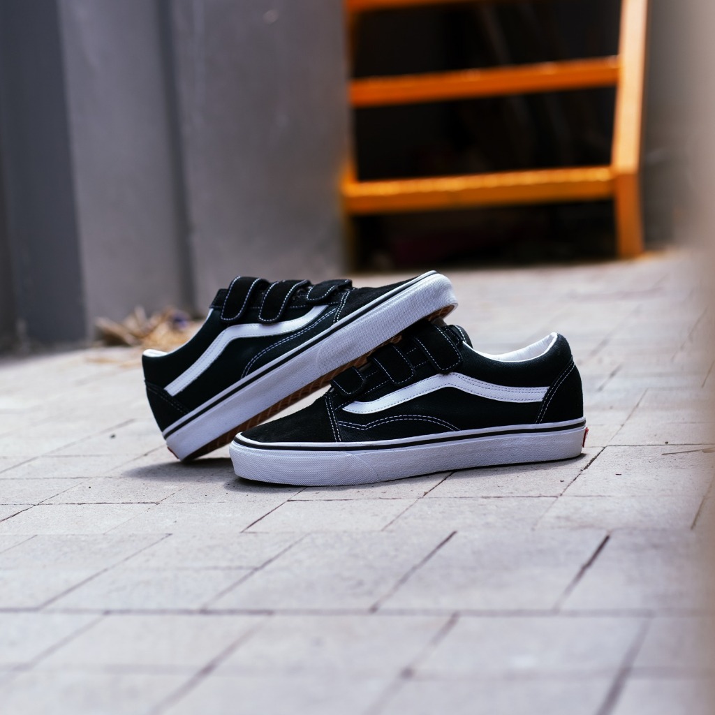 Vans Oldskool Velcro Classic Black White