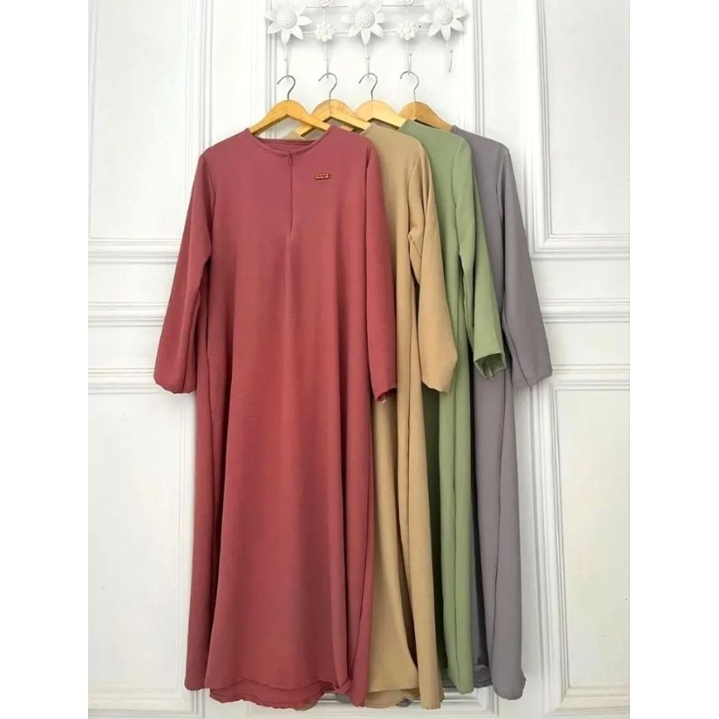 Gamis crinkle polos abaya crinkle abaya wanita gamis wanita baju muslim wanita gamis polos