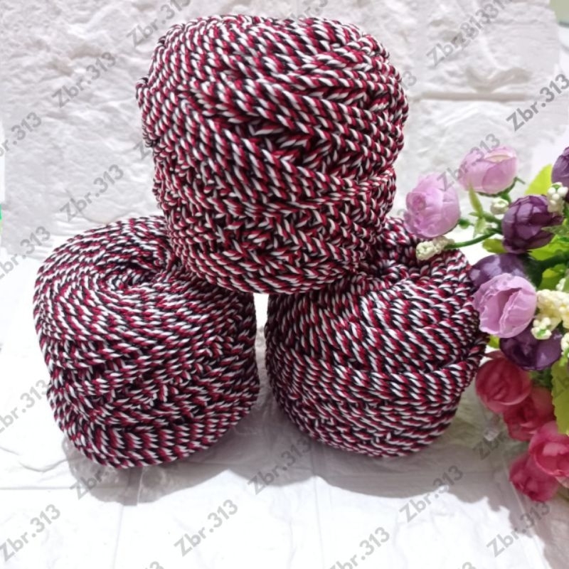 Benang Tridatu Bali asli P +-150m/Tali Tridatu Murah / Gelang Tridatu/Tali plintir/Bahan gelang/Tali