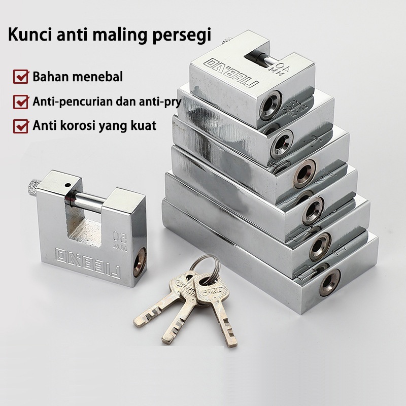 Gembok Stanless Anti Karat/Anti Maling/Gembok Anti Rust/Gembok Anti Cut /Gembok Rumah Pagar /Rumah T