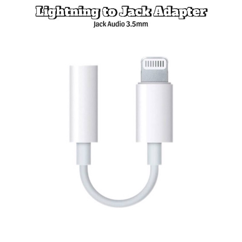 Kabel Converter Lightning ke Jack Adapter 3.5mm / Kabel Jack Aux Lightning / Converter Jack Audio ke