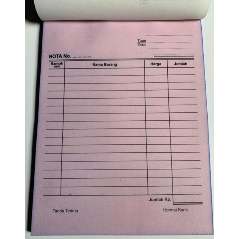 

nota kontan besar 3 ply nota NCR