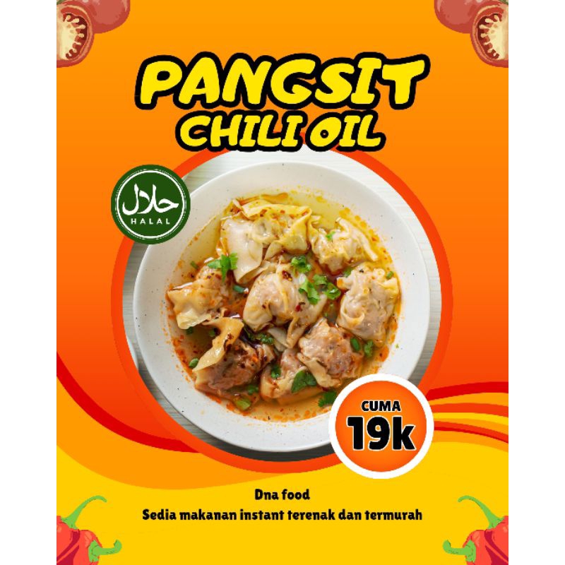 

DNA FOOD PANGSIT VIRAL DAGING AYAM FREE CHILI OIL ISI 10PCS
