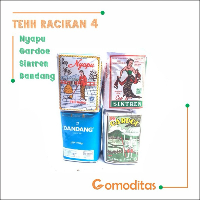 

Paket teh solo 4 macam teh tubruk racikan angkringan