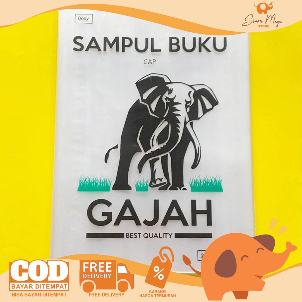 

PER PAK ISI 20 Sampul Plastik Big Boss GAJAH isi 20 Lembar / Plastik Sampul Buku Ukuran Big Boss