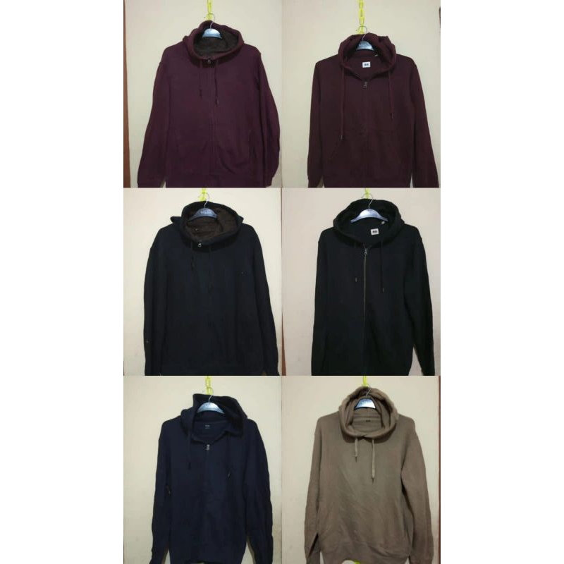Borongan Hoodie Sherpa Uniqlo