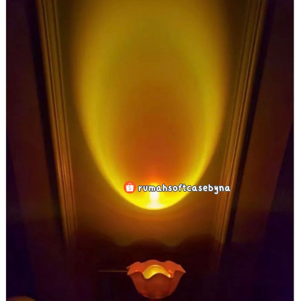 LAMPU SUNSET | LAMPU TIDUR PROYEKTOR LED MOTIF MATAHARI