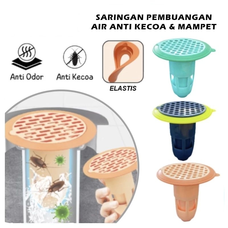 Saringan Saluran Pembuangan Toilet Anti Serangga /anti Bau / saringan pembuangan wc