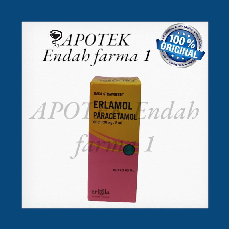 ERLAMOL SIRUP obat demam sirup anak