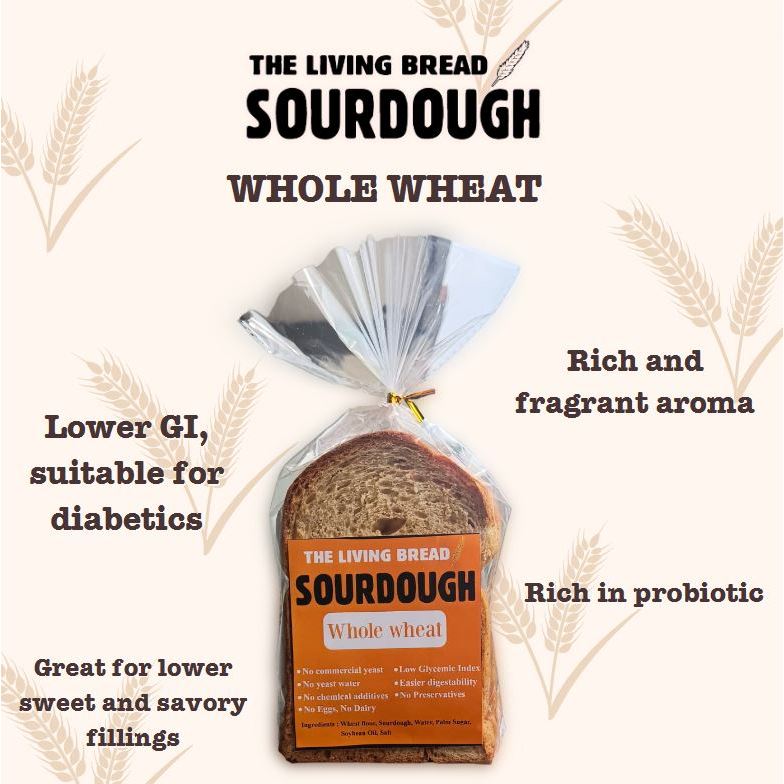 

The Living Bread Sourdough Whole Wheat Roti Sehat Gandum Aman Bagi Penderita Diabetes Maag