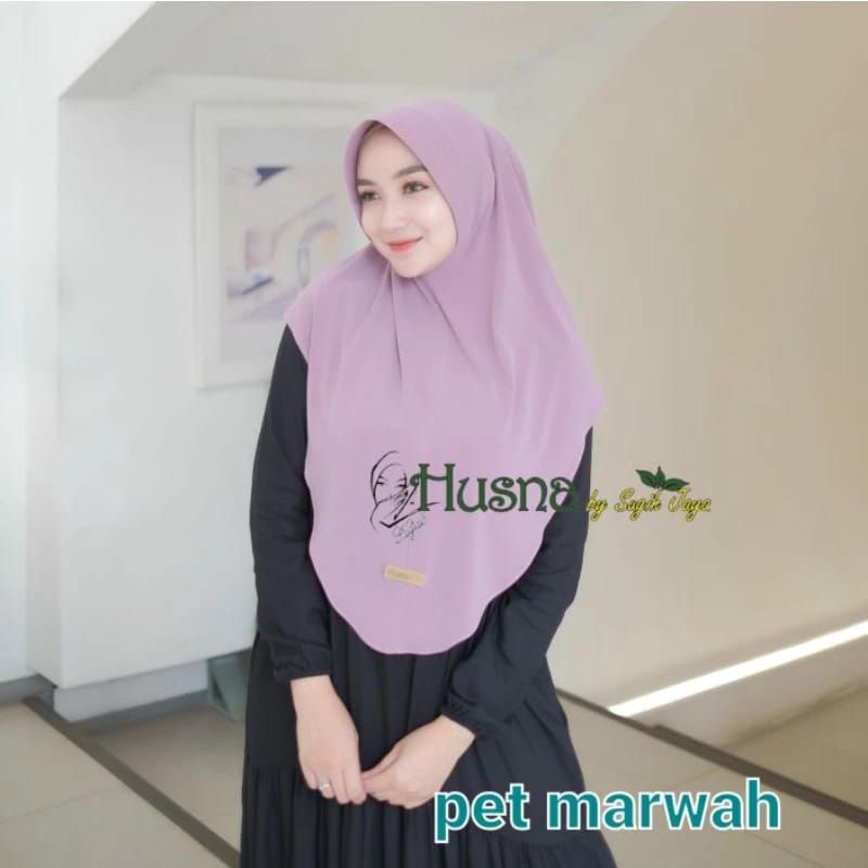 Oval Husna/PET MARWAH Ori HUSNA hijab instan