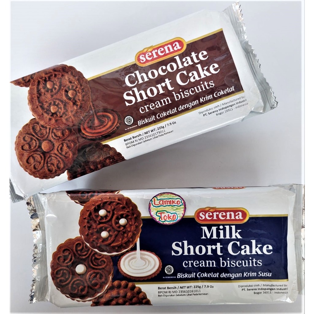 

SERENA SHORT CAKE 225GR SERENA COKLAT / SERENA MILK