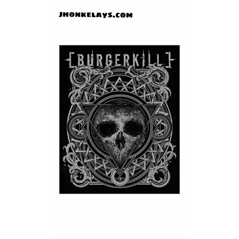 

sticker band metal Burgerkill UK besar dan bahan anti air kualitas oke