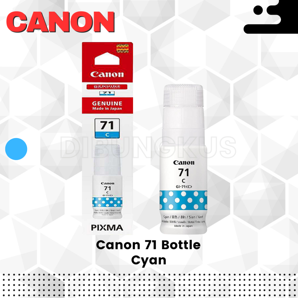 

Tinta Canon 71 Cyan Biru PGBK Original 100%