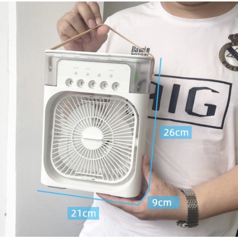 ALT - Kipas Angin Penyejuk Ruangan Plus Humidifier  Nano AC MINI Duduk Dual NEW GENERATION WITH DOUB