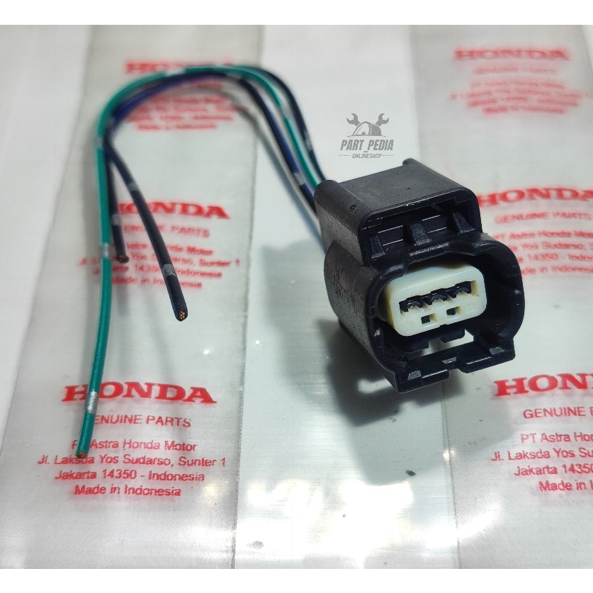 kabel soket pin 3 headlamp honda fi new vario 110 K46 socket konektor lampu depan reflektor Pin 3 ka