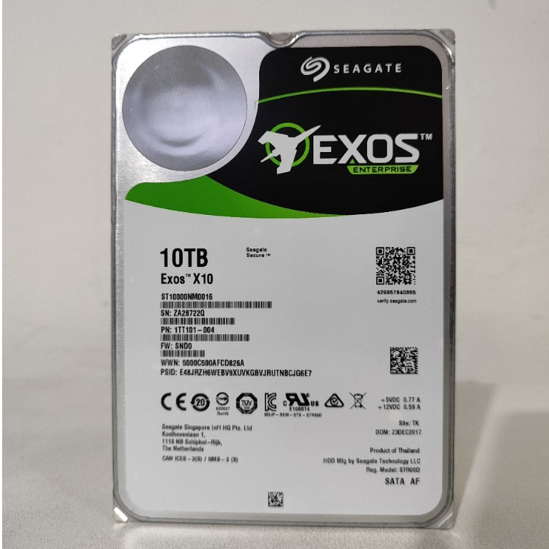 Seagate Exos Enterprise 10TB / HDD / Harddisk Server 10 TB Sata 3