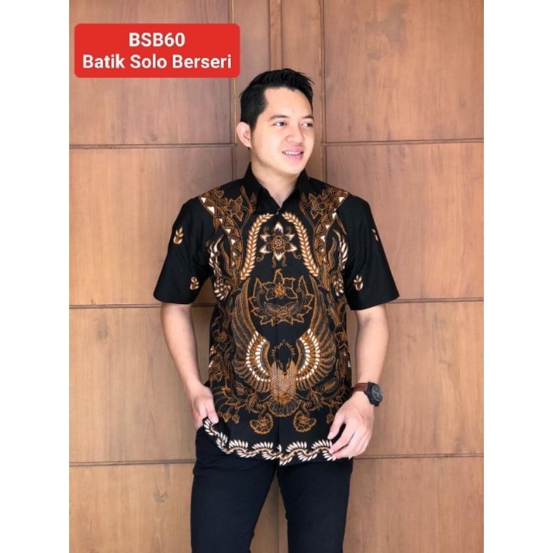 KEMEJA BATIK SOLO PRIA FULL FURING KATUN PREMIUM
