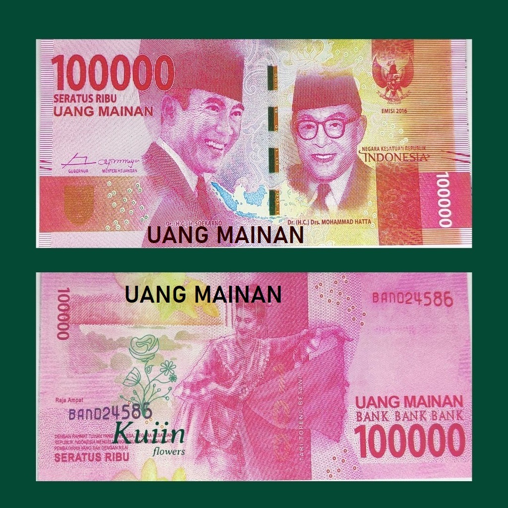 Mainan uang uangan (mainan uang anak anak)