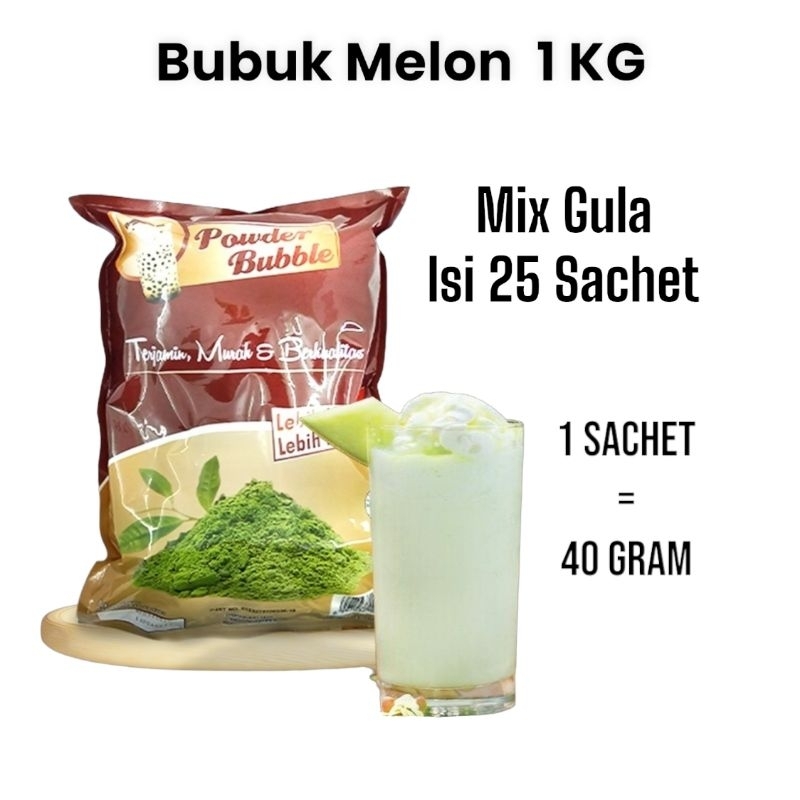 

Powder MELON - Bubuk Minuman Mellon Sachet 1 KG - BLAST ( Creamer + Gula ) 25 Sachet