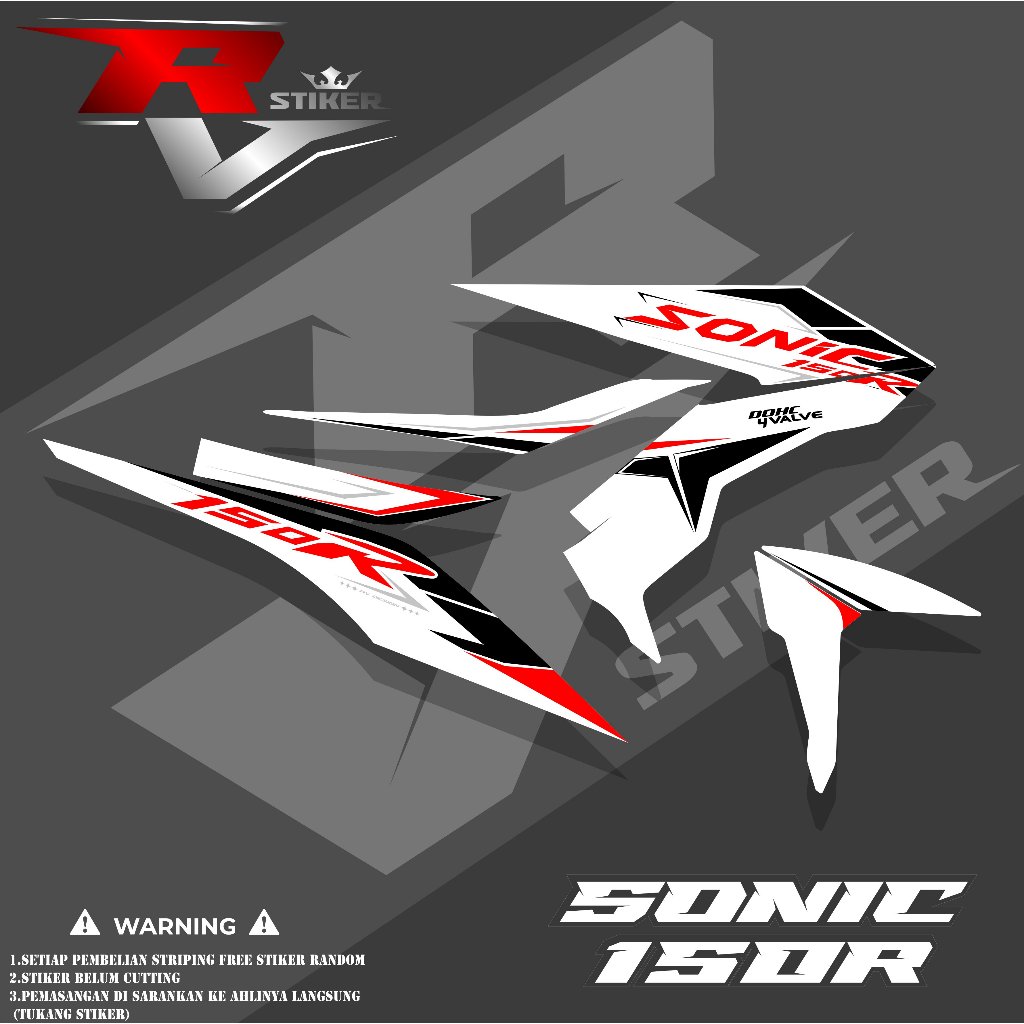 STRIPING SONIC/STIKER SONIC 150R/STRIPING HONDA SONIC