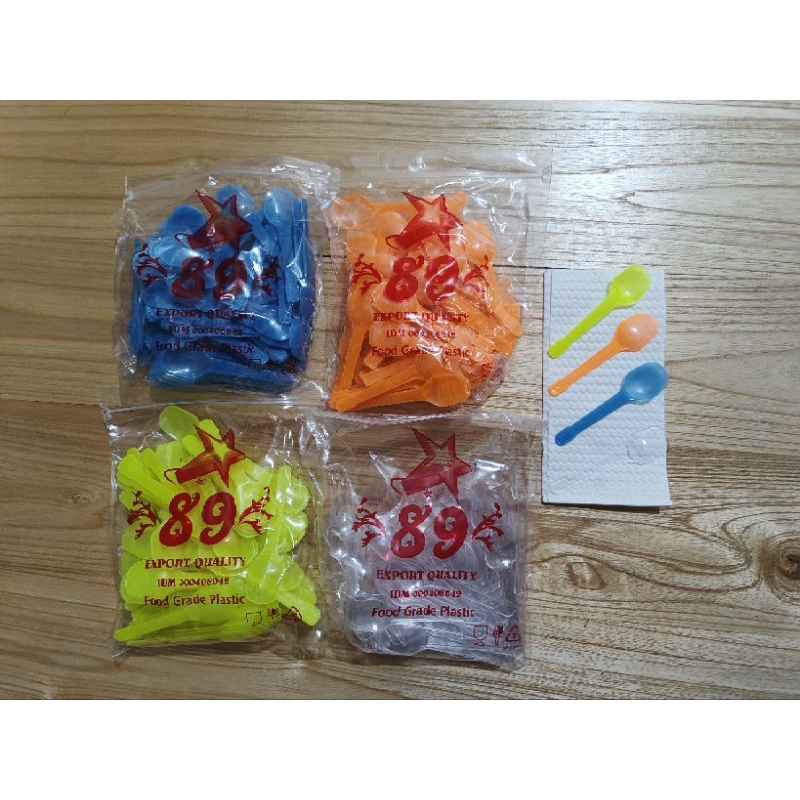 Sendok plastik jelly Sendok kecil sendok Puding Plastik