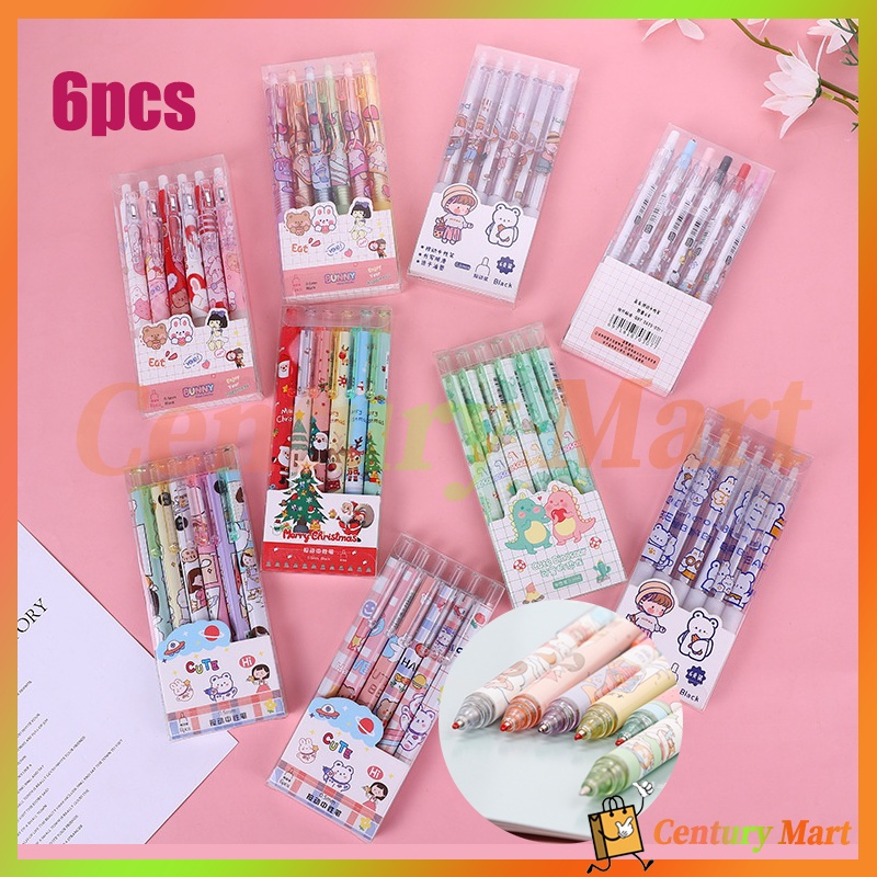 

set pulpen pen gel 6 pc /Pulpen Gel Mekanik Lucu Karakter /6pcs pulpen gel mekanik 0.5mm /1 pak berisi 6 pulpen gel kartun/6PCS pen cetek pulpen Mekanik Kartun