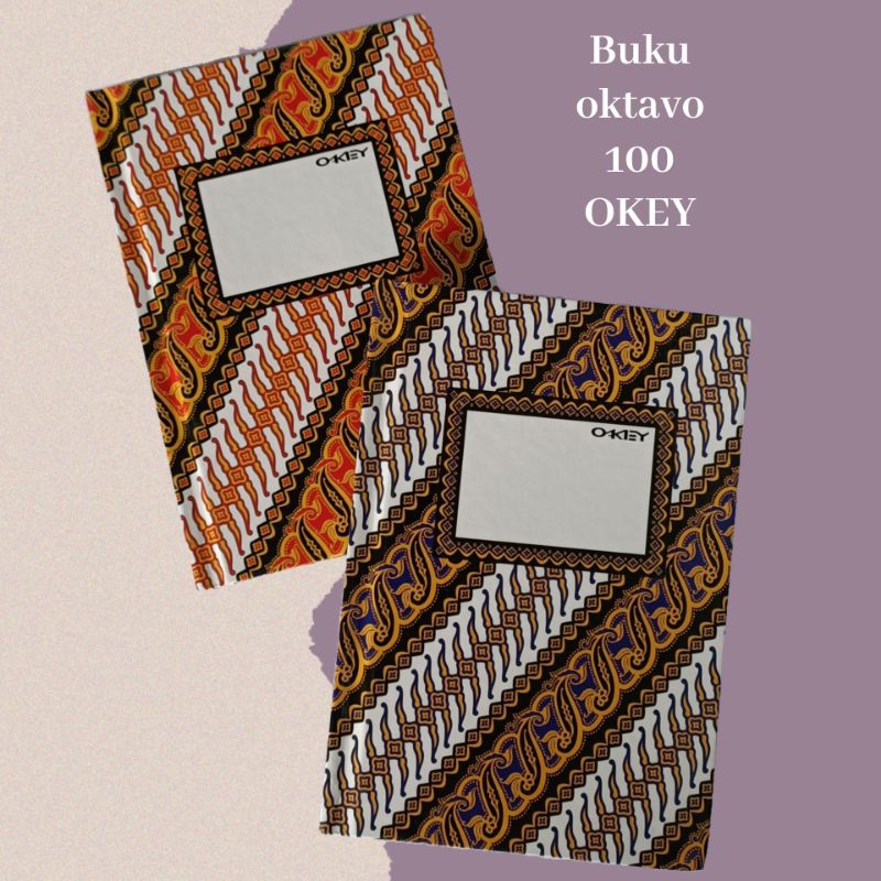 

Buku oktavo 100 lembar OKEY Hard cover