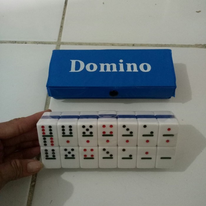 Domino Batu / Gaple Batu / Kartu Domino Playing Tiles + Tas