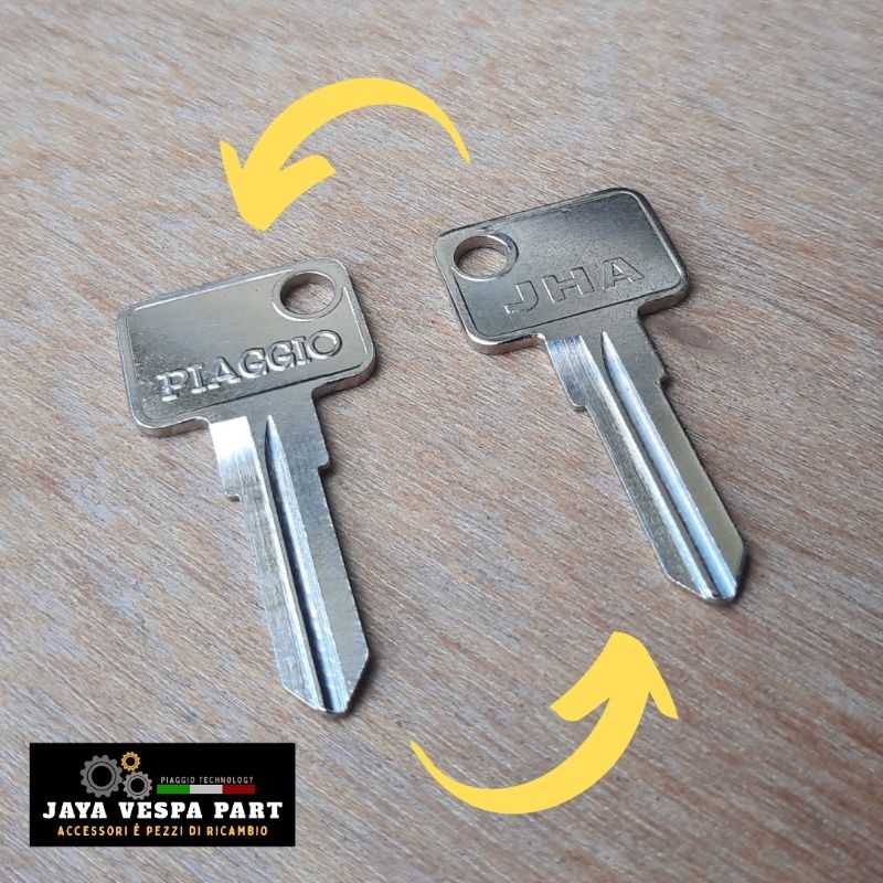 Anak Kunci Vespa Blank Piaggio Kunci Vespa PX PS Excel Exclusive Strada Spartan Import Taiwan