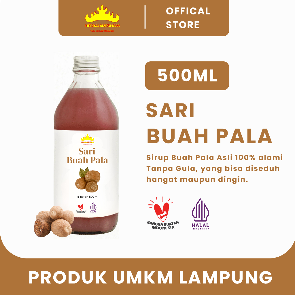 

SARI BUAH PALA 500ML ASLI UNTUK DIET ASLI 100% TANPA GULA DAN PENGAWET ASLI PRODUK LAMPUNG BISA COD