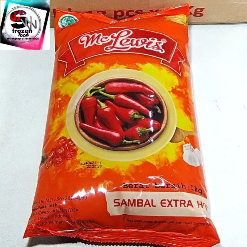 

mc lewis sambal extra Hot 1kg