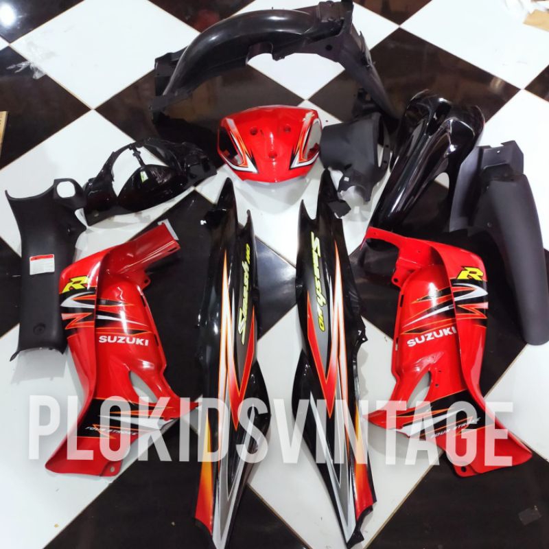 FULL BODY HALUS KASAR SUZUKI SMASH NEW MERAH TAHUN 2008 2009