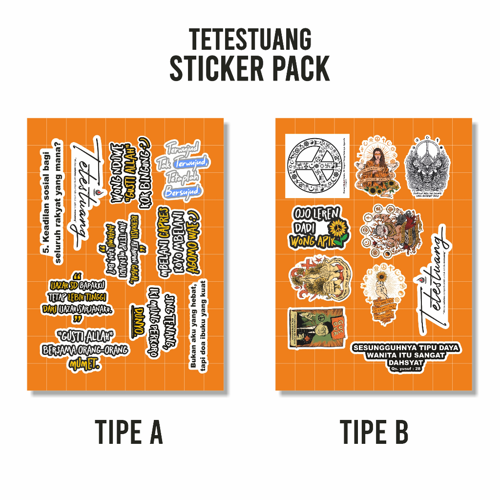 

Tetestuang Sticker Pack | sticker tetestuang | sticker doff | sticker keren - STT 1