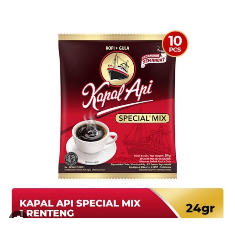 

Kapal Api Special Mix kopi bubuk 25 gr x 10 sachet