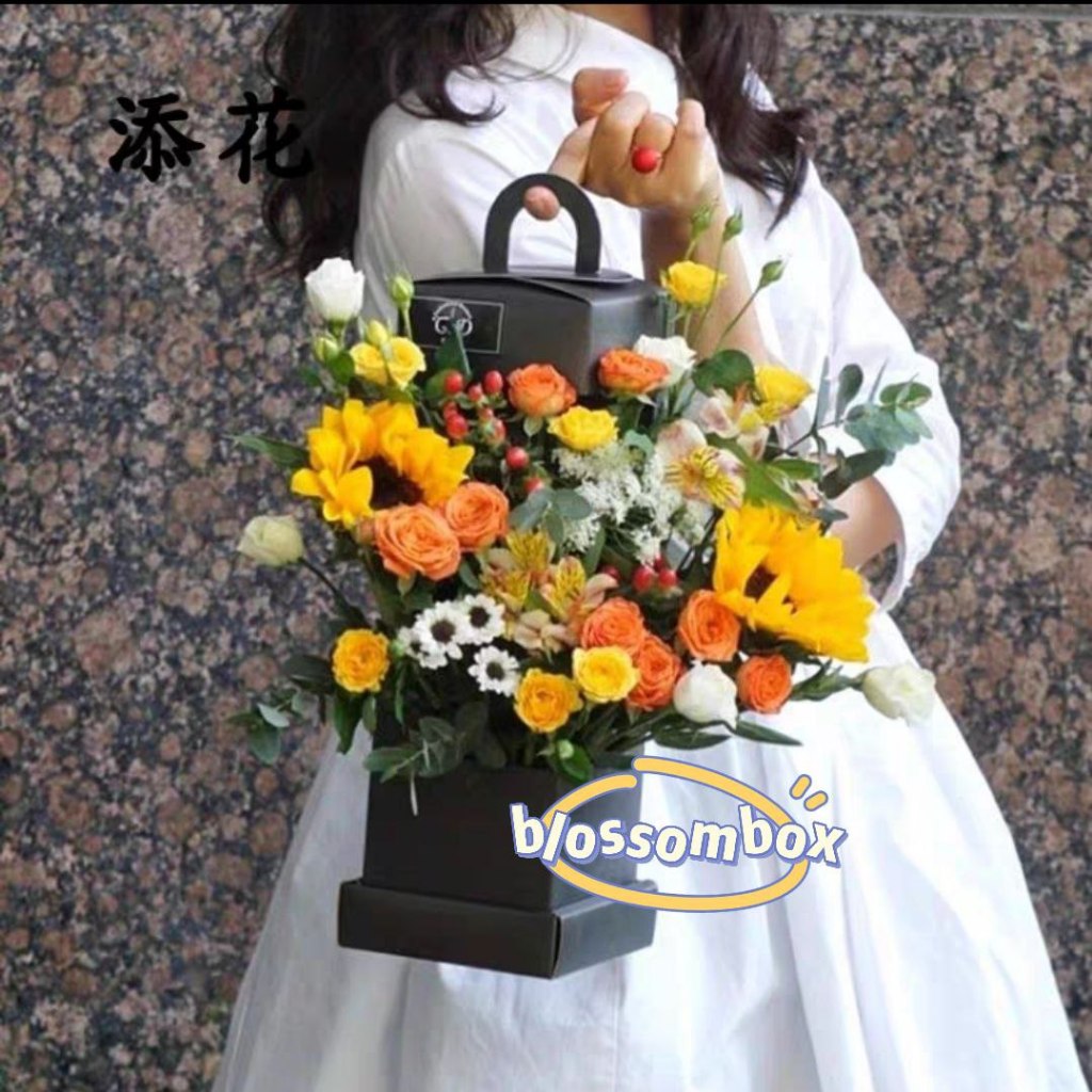 

B44 Flower Box | Box Bunga | Florist | kotak Wine | Kotak Tenteng | window Box