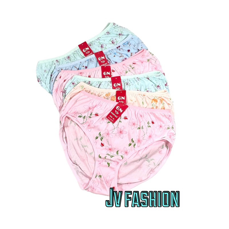 6 PCS Celana Dalam Golden nick motif , size M-XXL