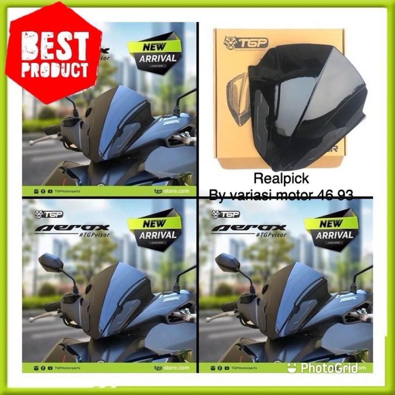 Windshield nvx Aerox 155 Top Quality TGP Visor / Accessories Aerox Visor