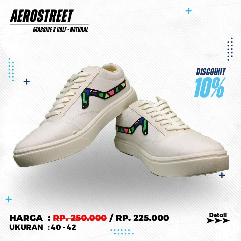 SEPATU AEROSTREET MASSIVE X VOLT - NATURAL