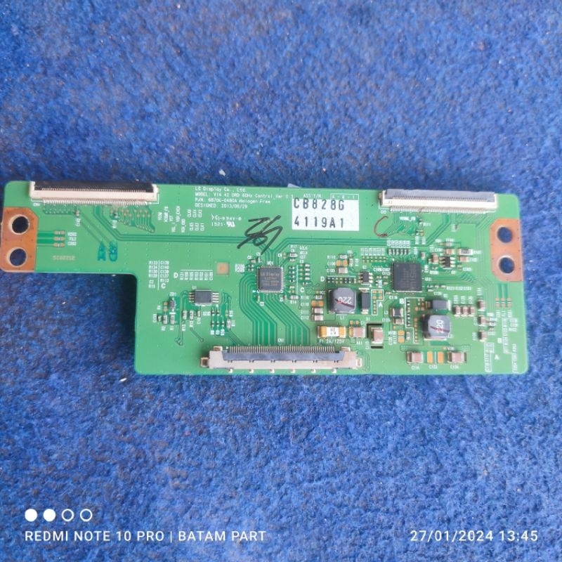 Tcon board LOGIC TV LED LG 42LB550 A - 42LF550 A - 42LB561 - 42LF561 - 42LB820T - P/n- 6870C- 0480A