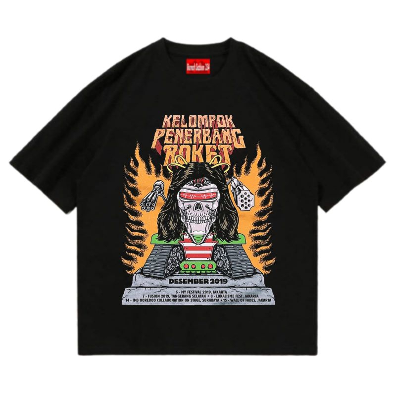 T-shirt KPR - Poster Desember Festival | Kaos Band Kelompok Penerbang Roket | kaos kelompok penerban
