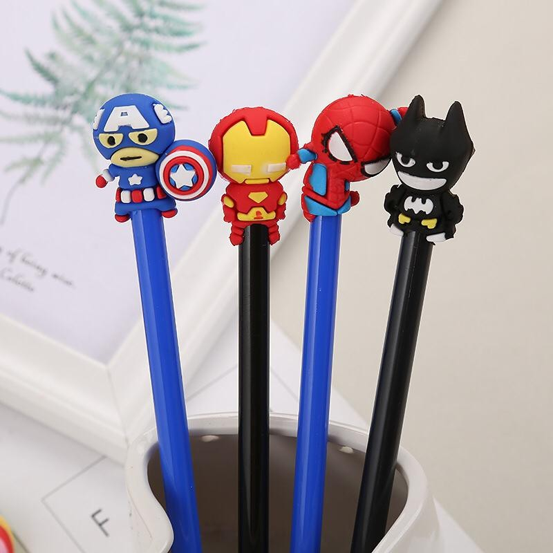 

Pulpen Gel Super Hero Batman Captain America Iron Man Spiderman / Pena / Pen / Ball Pen / Bolpoin