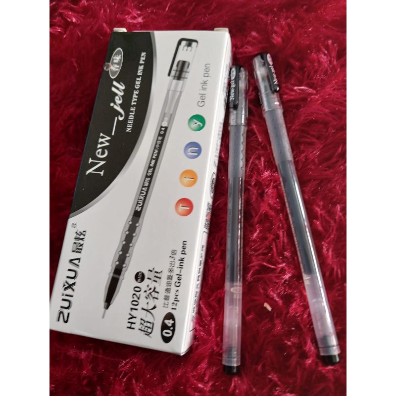 

Pulpen Gel Zuixua tinta hitam 0,4mm
