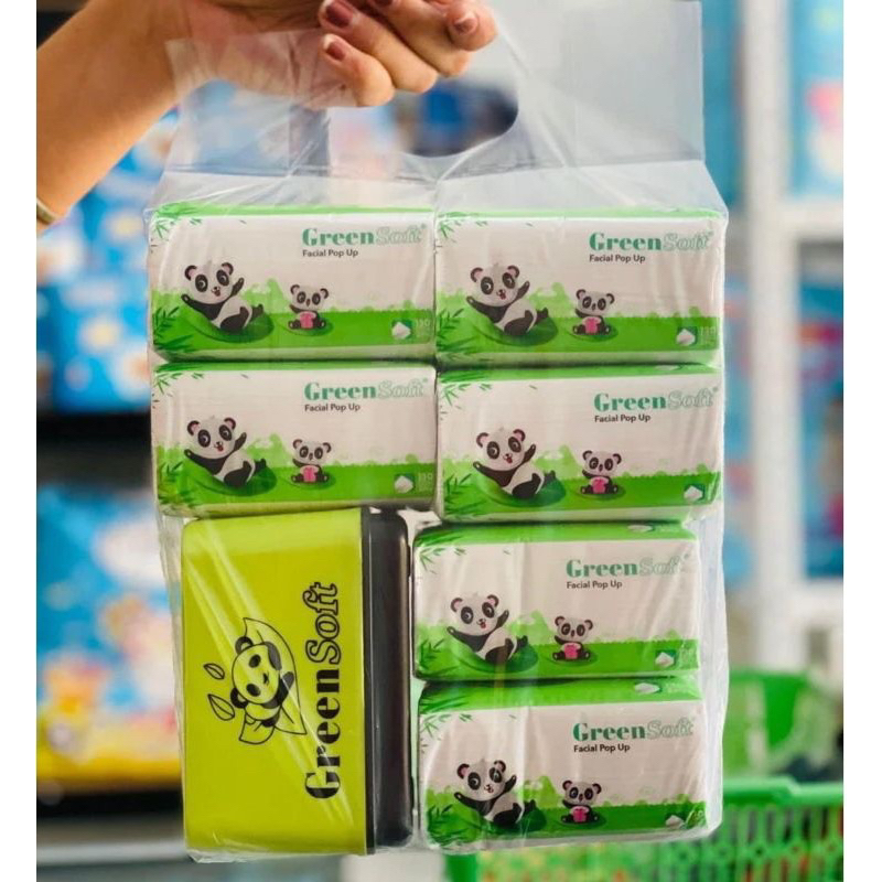 Tisu Green Soft Facial Pop Up