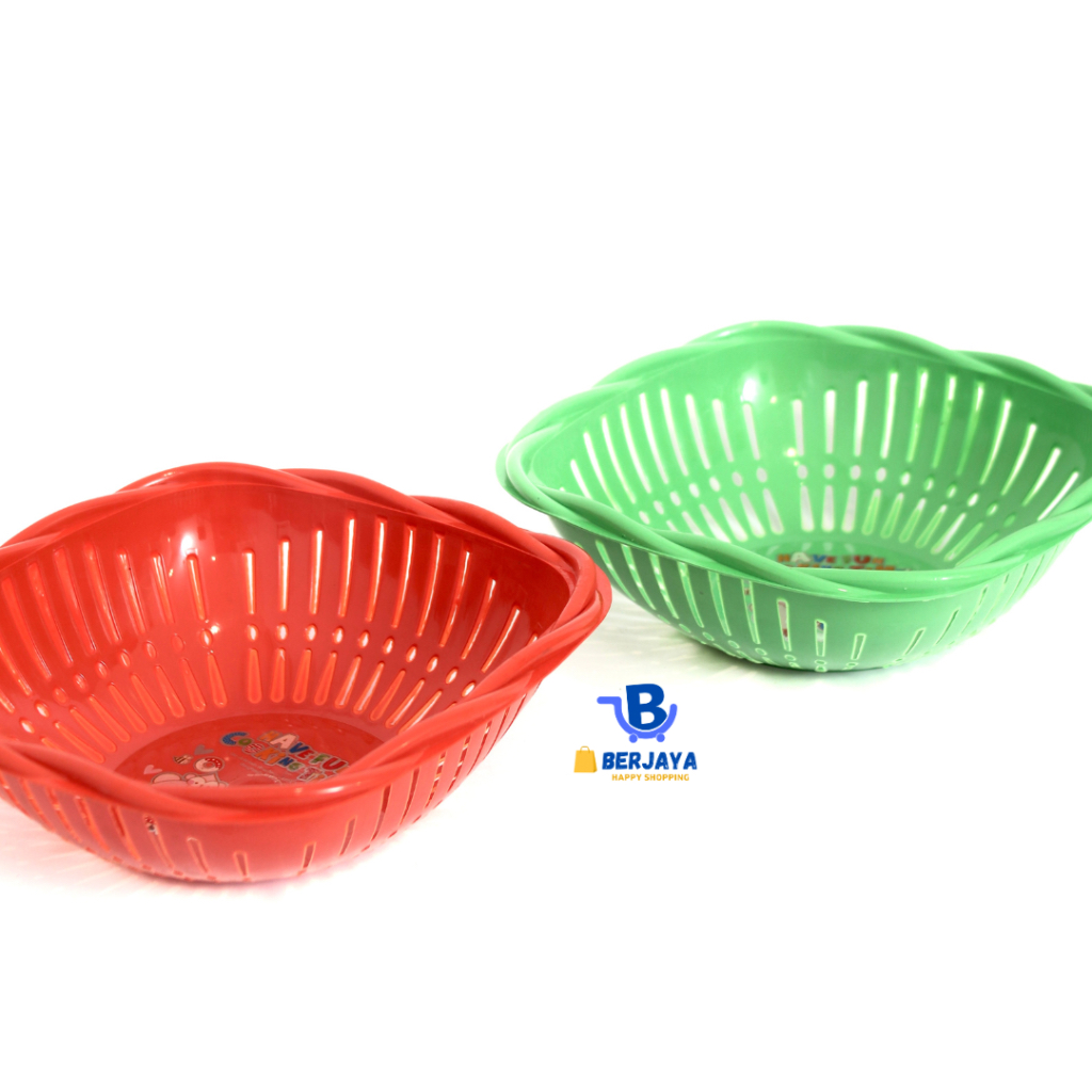 Keranjang Buah Plastik Gambar / Keranjang Sayur / Piring Buah / Tempat Buah