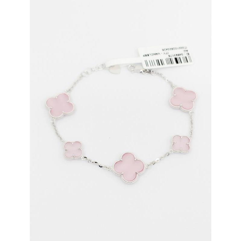 gelang clover pink full 17k