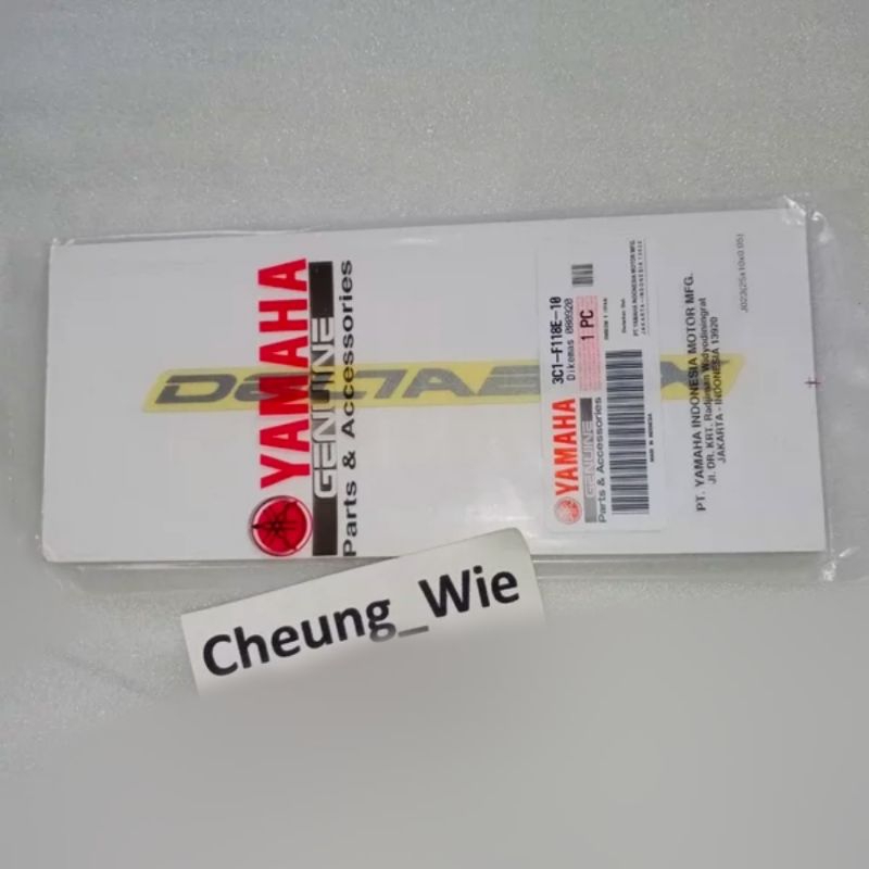 3C1-F118E-11 Stiker Rangka sasis Deltabox Yamaha Vixion 150 New ori YGP harga 1bh