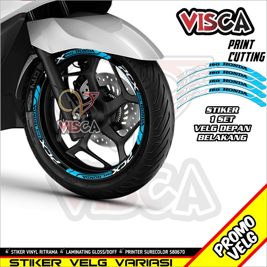 Stiker Velg List Velg Motor Stiker Velg Pcx 160  Variasi  new II